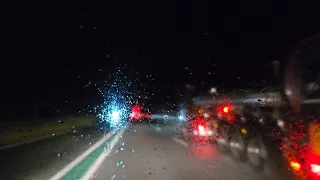 Germany🇩🇪 4K - Night Driving In Rain | German Highway