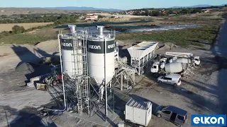 ELKOMIX-60 QUICKMASTER CONCRETE BATCHING PLANT is started to produce concrete in North of Macedonia
