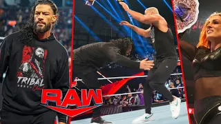 WWE Raw 22 April 2024 - Roman Reigns Attacks And Challenges Cody Rhodes, Becky Lynch Champion, Jey ?