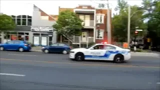 MONTREAL SPVM POLICE RESPONDING FAST ON JEAN-TALON BLVD