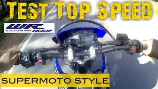 test top speed WR 155 R supermoto style #topspeed #wr155 #supermoto