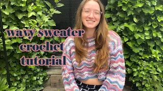 Crochet Wavy Sweater Tutorial