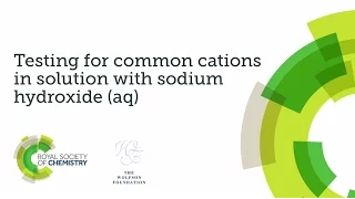 Practical skills assessment video - testing for cations using sodium hydroxide solution