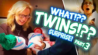 Twins!! Best funny & heart warming Twins pregnancy reveal 3| Talk about a family stimulus package!