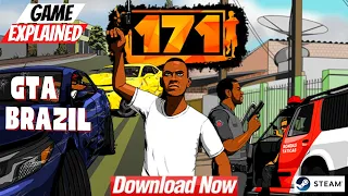 171 | GTA Like Game | Brazil | Game Review | Download on PC & Steam | Update Out #171 #gtabrasil