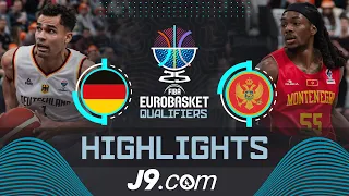 Germany 🇩🇪 vs Montenegro 🇲🇪 | J9 Highlights | FIBA EuroBasket 2025 Qualifiers