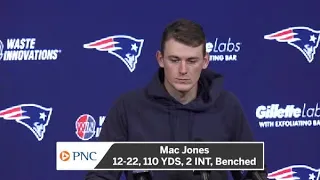 Mac Jones Discusses Being Benched In Back-To-Back Games