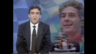 Galvão Bueno Emocionado   Despedida Ayrton Senna   Globo Reporter   Especial Ayrton Senna 1994