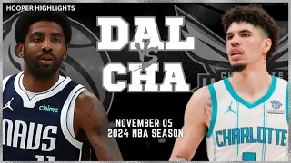 Dallas Mavericks vs Charlotte Hornets Full Game Highlights | Nov 5 | 2024 NBA Season