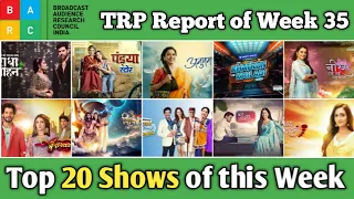 BARC TRP Report of Week 35 : Top 20 Shows of this Week