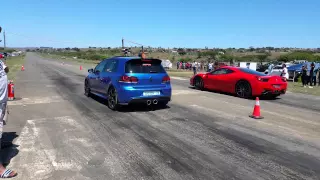 Golf R vs Ferrari 458