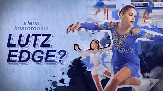 ALENA KOSTORONAIA (Алёна КОСТОРНАЯ) LUTZ EDGE -- JGP, Russian Nationals, Russian Junior Nationals