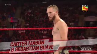 The Viking Raiders vs Carter Mason & Sebastian Suave   WWE  RAW