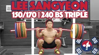 Lee Sangyeon Heavy Training (240kg BS Triple + 150kg Snatch + 170kg C&J) [4k60]