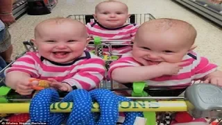 Funny Twin Babies Laughing and Playing Together Compilation - Cute Baby Videos