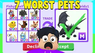 I traded the Top 7 WORST Adopt Me Pets!