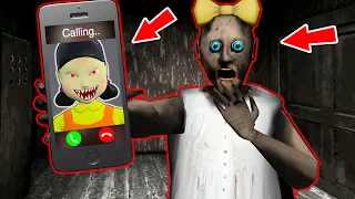 Granny vs Scary Squid Game vs phone call - funny horror school animation (111-120 part.)