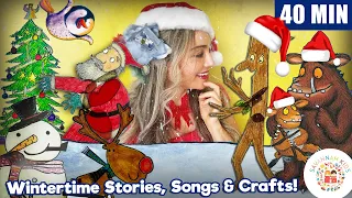 40 MIN Christmas & Wintertime Stories Songs Julia Donaldson Compilation Santa Claus, Rudolf Reindeer