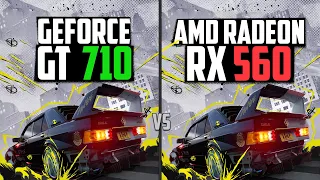 GT 710 vs RX 560 | 4 Games Tested + GPUs Battle