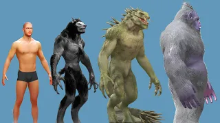 Idle Transformation MAX LEVEL Human  evolution choice: Werewolf, Yeti, Alien, Mummy,