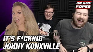 Jen Louise's Reacting On Phone To Seeing Johnny Knoxville LIVE At WrestleMania 38