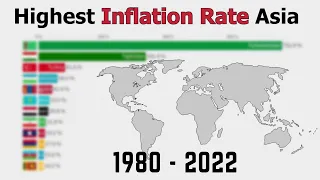 Top Countries In Asia By Highest Inflation Rate  (1980 - 2022)