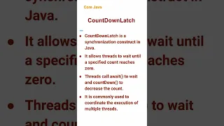 CountDownLatch (82) #corejava