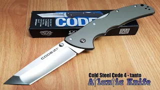 COLD STEEL CODE 4 LOCKBACK TANTO STAINLESS S35VN GREY FOLDING KNIFE 58PT