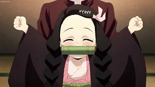 Nezuko being cute in ep3...