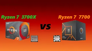 R7 3700X vs R7 7700 with RTX 3070 - test in 10 game benchmark