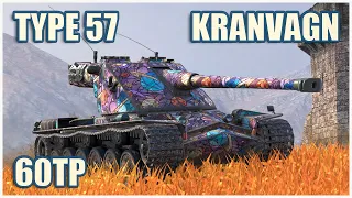 Kranvagn, 60TP & Type 57 • WoT Blitz Gameplay