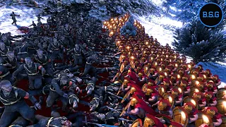 300 SPARTANS vs 3,000 Nazi Zombies in a Valley - Ultimate Epic Battle Simulator UEBS