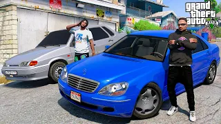 ПОДАРИЛ БЕЗДОМНОМУ MERCEDES S600! ОН НЕ ПОВЕРИЛ! РЕАЛЬНАЯ ЖИЗНЬ В GTA 5🌊ВОТЕР