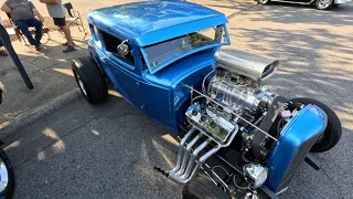 One bad 30 Ford blown 🔥 chopped chromed, ready to tear up the street💥 #hotrod #ford #classiccar 🔑