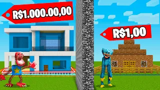 CASA de R$1,00 vs R$1.000.000,00 dos MONSTROS na Batalha de Construção!