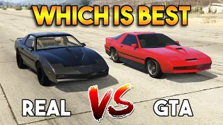 GTA 5 RUINER 2000 VS REAL KNIGHT RIDER CAR | WHICH IS BEST IN GTA V?