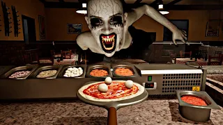 TRABAJAR de NOCHE en ESTA PIZZERIA es PELIGROSO - At Tony's *COMPLETO* (Juego de Terror) 2 Finales