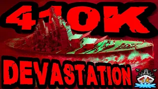 Devastation fast Weltrekord!!! 410K DMG im "400K Club" ⚓️ in World of Warships 🚢 #worldofwarships