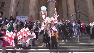 Thousands of Georgians march to celebrate traditional family values