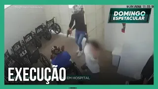 Câmera de segurança flagra execução dentro de hospital no litoral paulista