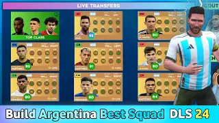 How to Build Argentina Full Team in DLS 24🔥Signing Argentina Players in Dream League Soccer 2024.