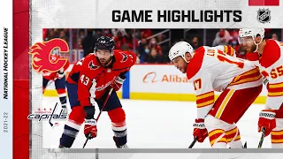 Flames @ Capitals 10/23/2021 | NHL Highlights