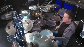 Todd Sucherman-- soundcheck of new Pearl Masterworks on first night '19