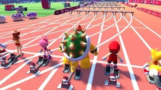 Hurdles Evolution in Mario & Sonic at the Olympic Games (2008-2020)