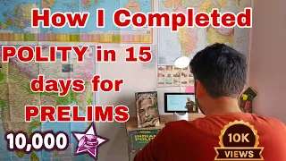 IPS Aspirant vlogs| How I completed Polity in 15 Days | UPSC vlog| prelims tips and strategies | IPS