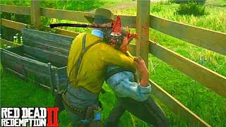 Red Dead Redemption 2- Epic Brutal & Funny Moments Compilation #9