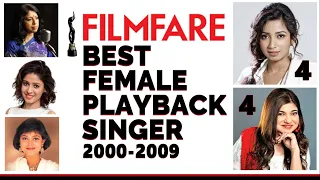 Every Filmfare Best Female Playback Winner | 2000-2009 | Shreya Ghoshal | Alka Yagnik