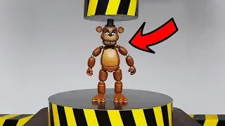 EXPERIMENT HYDRAULIC PRESS 100 TON vs Five Nights at Freddy (FNAF Action Figure)