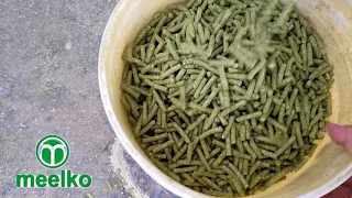 MEELKO - Prensado de alfalfa en pellet alimento de ganado.