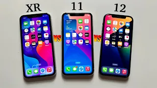 iPhone 12 vs iPhone 11 vs iPhone XR Ultimate Speed Test🔥 in 2022 | SURPRISING!😍 (HINDI)